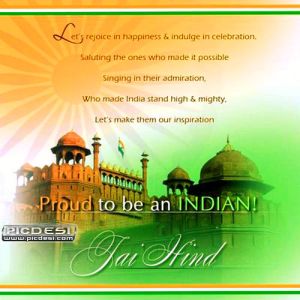 Jai Hind - Proud to be INDIAN