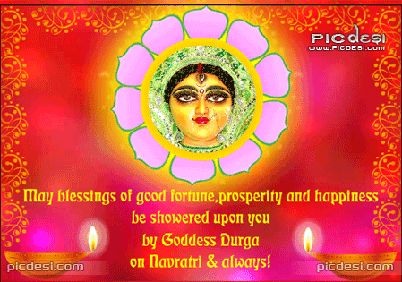 Blessings of Goddess Durga Navratri Picture