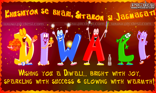 Wishing A Bright Glowing Diwali!