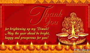 Thank you for brightening my Diwali