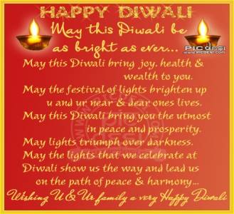 May this Diwali be bright