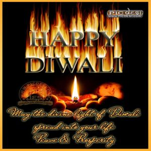 May the divine light of Diwali