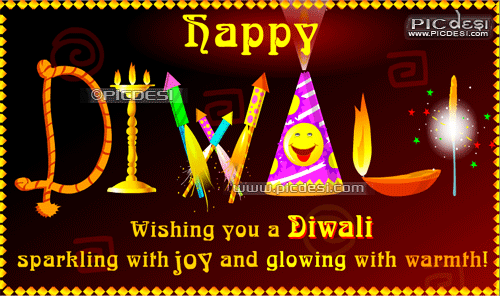 Wishing Diwali Sparkling with Joy Diwali Picture