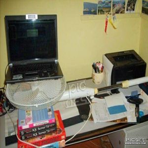 Funny Laptop Cooling Solution