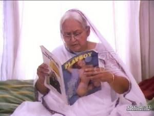 Old Woman Playboy Funny