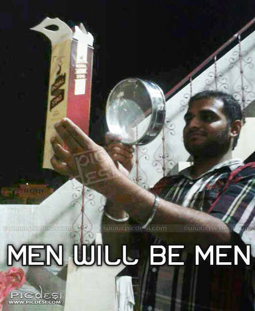 Karva Chauth Men will be Men India Funny Picture