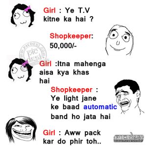 Girl Buying TV Funny Meme