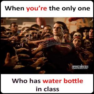 Water Bottle in Class