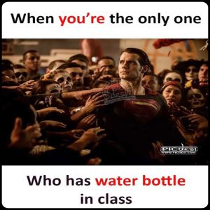 Water Bottle in Class