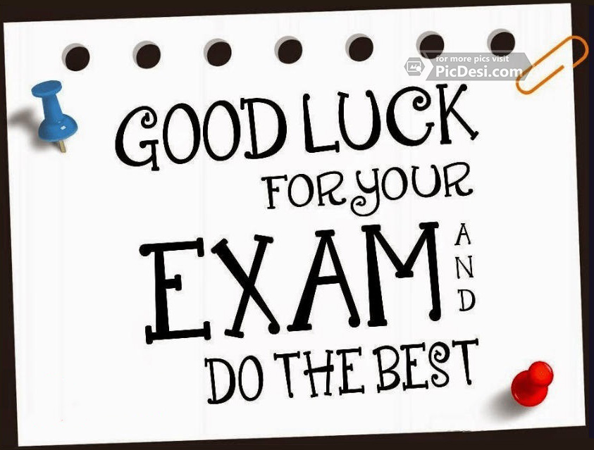 Good Luck For Your Exam. Good Luck Picture