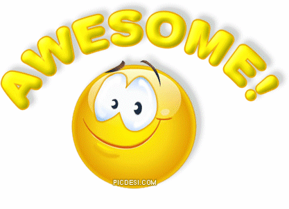 Awesome Smiley Thumbs Up Graphic Awesome Picture