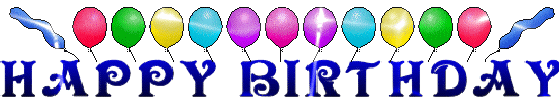 Happy Birthday Baloons Graphic