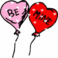 Be Mine Flying Heart Baloons Be Mine Picture