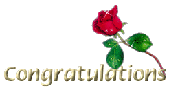 Congratulations Red Rose