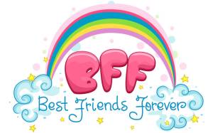 Best Friends Forever Rainbow Picture