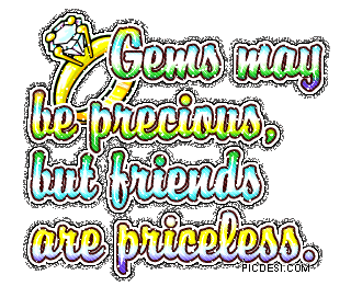 Friends are Priceless Glitter Friends Picture