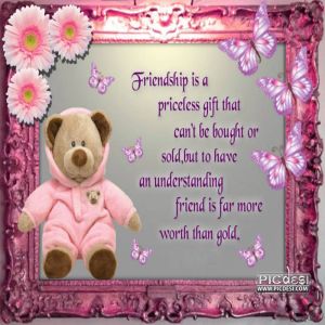Friendship is priceless gift