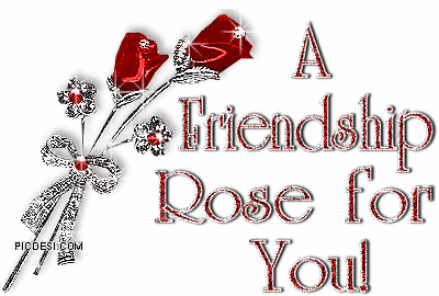 Friendship Rose for You Glitter Friends Picture