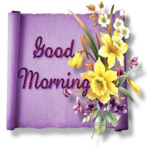 Good Morning Yellow Flowers Card