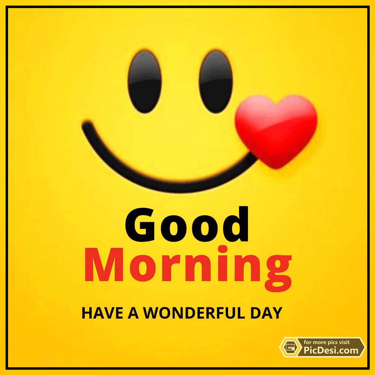 Have Wonderful Day Smiley Image Good Morning Picture