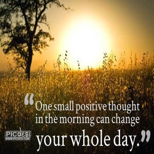 Positive Thought in Morning