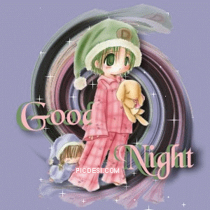 Good Night Kid in Night Suit