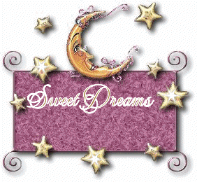 Sweet Dreams Moon & Stars Glitter Good Night Picture