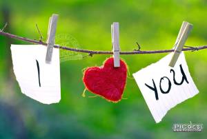 I Love You Hanging Note