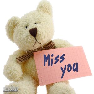 Miss You Cute Teddy Picture