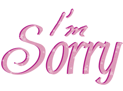 I Am Sorry Glitter Graphic Sorry Picture
