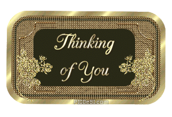 Thinking of You Golden Graphic