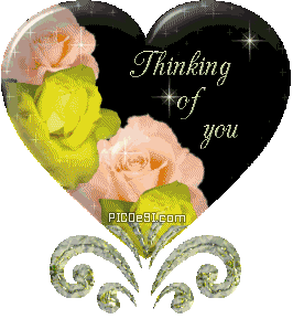 Thinking of You Flowers in Heart Thinking of You Picture