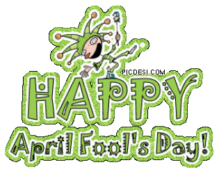 Happy April Fools Day Glitter April Fools Day