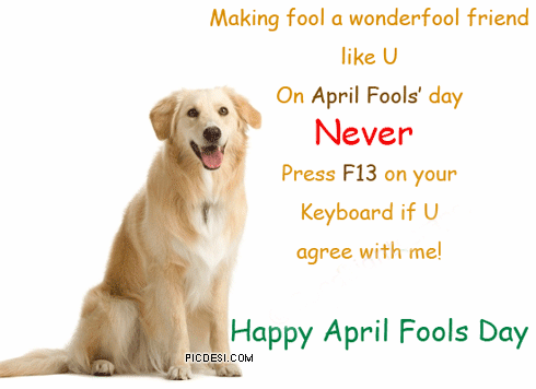 Making Fool a Friend Like You April Fools Day Picture