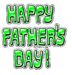 Happy Fathers Day Green Glitter Fathers Day Picture