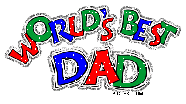 Worlds Best Dad Glitter Fathers Day Picture
