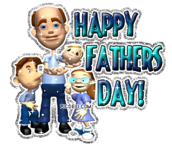 Happy Fathers Day Family Glitter Scrap Fathers Day Picture