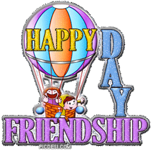 Happy Friendship Day Glitter Graphic