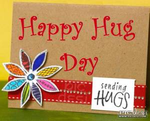 Happy Hug Day Sending Hugs Card