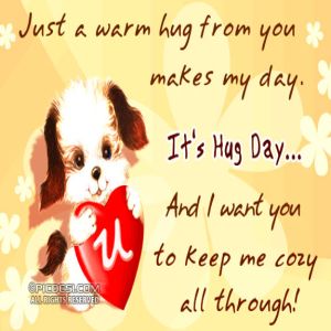 Its Hug Day - Warm Hug from you