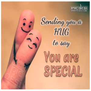Hug to say you are special