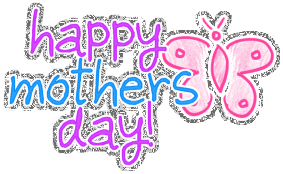 Happy Mothers Day Butterfly Glitter Mothers Day Picture