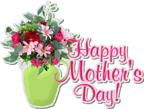 Happy Mothers Day Flowers Glitter Mothers Day Picture