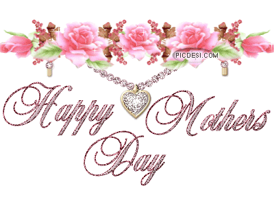 Happy Mothers Day Pendant Glitter Mothers Day Picture