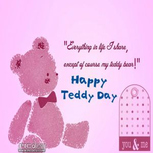 Happy Teddy Day - Everything I share except Teddy
