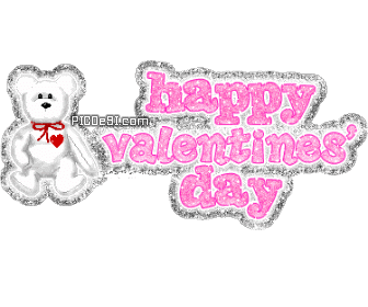 Happy Valentines Day Teddy Scrap