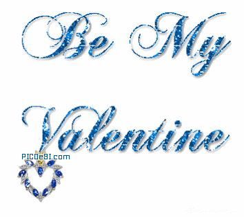 Be My Valentine Glitter Graphic Valentines Day Picture