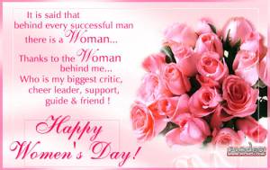 Happy Women's Day - Thanks to the Woman