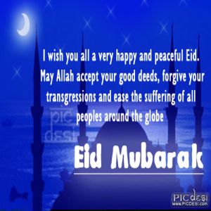Eid Mubarak Happy and Peaceful