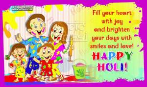 Happy Holi - Heart with Joy